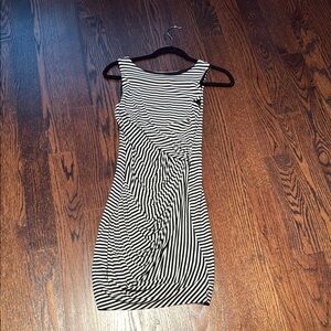 Bailey 44 Black and White Striped Dress